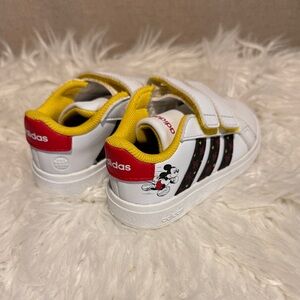 Adidas Kids White Sneakers with Mickey Mouse Design
